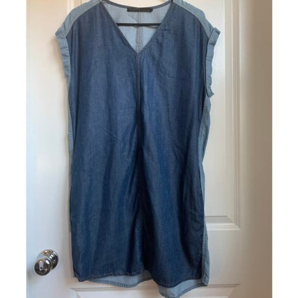 ALLSAINTS Kinney Dress Blue Chambray Denim